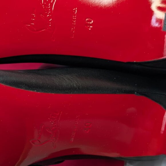 Christian Louboutin Black Leather Tall Boots - Picture 7 of 12